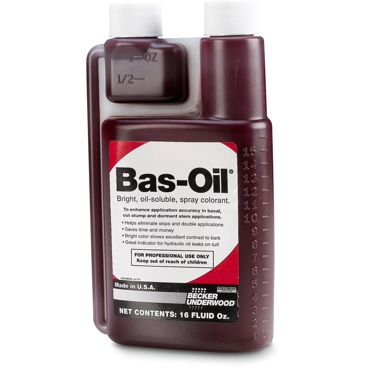 Bas-Oil® Red Dye Indicator - 1 pt Bottle - Adjuvants
